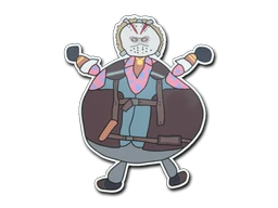 Poorly Drawn Bloody Darryl sticker