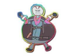 Poorly Drawn Bloody Darryl sticker