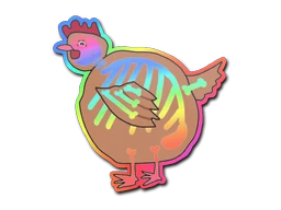 Poorly Drawn Chicken sticker