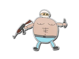 Poorly Drawn Terrorist sticker