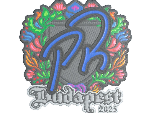 PR (Embroidered) | Budapest 2025 sticker