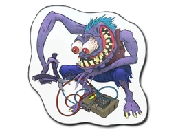 Purple Bombster sticker