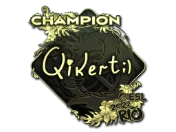 qikert (Gold, Champion) | Rio 2022 sticker