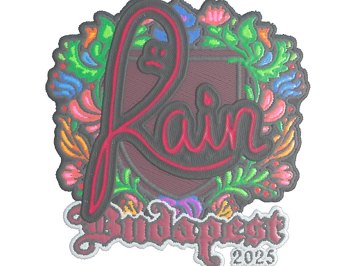 rain (Embroidered) | Budapest 2025 sticker