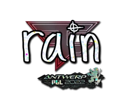 rain (Glitter) | Antwerp 2022 sticker