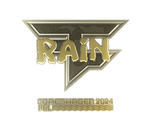 rain (Gold) | Copenhagen 2024 sticker