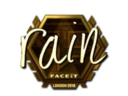 rain (Gold) | London 2018 sticker