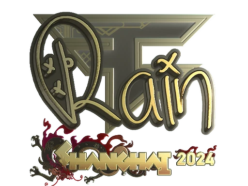 rain (Gold) | Shanghai 2024 sticker