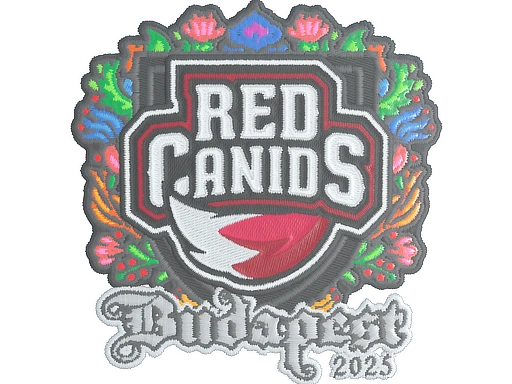 RED Canids (Embroidered) | Budapest 2025 sticker