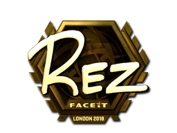 REZ (Gold) | London 2018 sticker