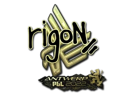 rigoN (Gold) | Antwerp 2022 sticker
