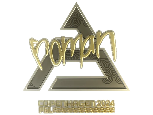 roman (Gold) | Copenhagen 2024 sticker