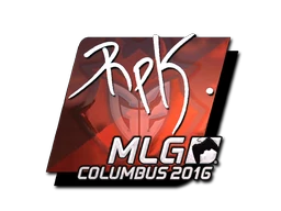 RpK (Foil) | MLG Columbus 2016 sticker