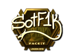 S0tF1k (Gold) | London 2018 sticker