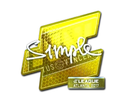 s1mple (Foil) | Atlanta 2017 sticker