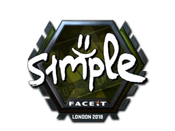 s1mple (Foil) | London 2018 sticker