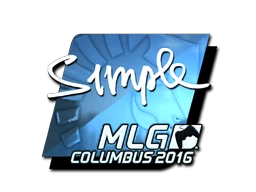 s1mple (Foil) | MLG Columbus 2016 sticker