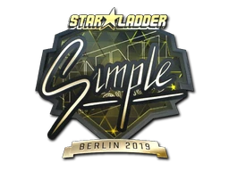 s1mple (Gold) | Berlin 2019 sticker