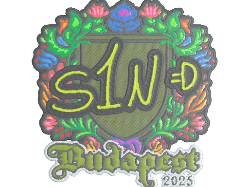s1n (Embroidered) | Budapest 2025 sticker