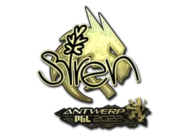 S1ren (Gold) | Antwerp 2022 sticker