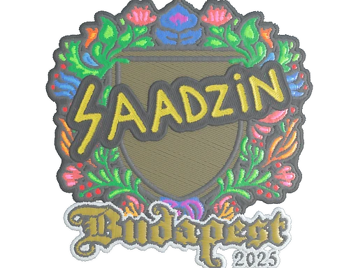 saadzin (Embroidered) | Budapest 2025 sticker