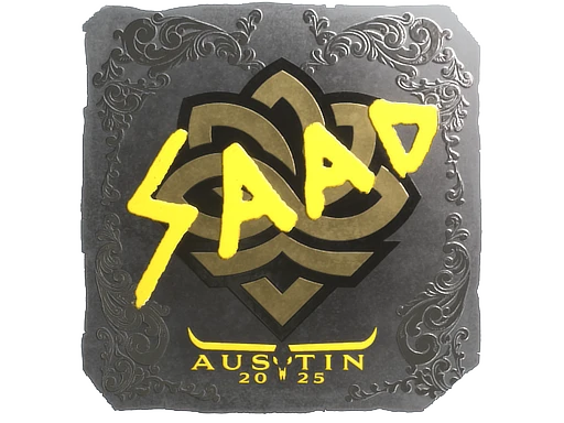 saadzin (Foil) | Austin 2025 sticker