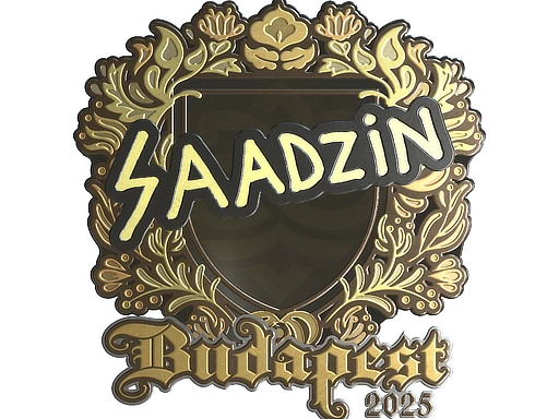 saadzin (Gold) | Budapest 2025 sticker