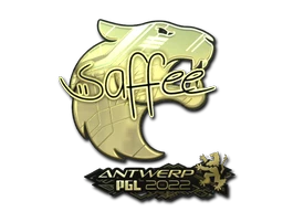 saffee (Gold) | Antwerp 2022 sticker