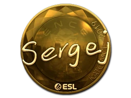 sergej (Gold) | Katowice 2019 sticker