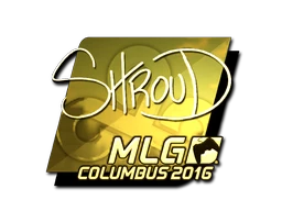 shroud (Gold) | MLG Columbus 2016 sticker