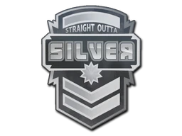 Silver sticker