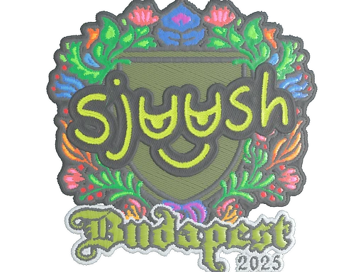 sjuush (Embroidered) | Budapest 2025 sticker