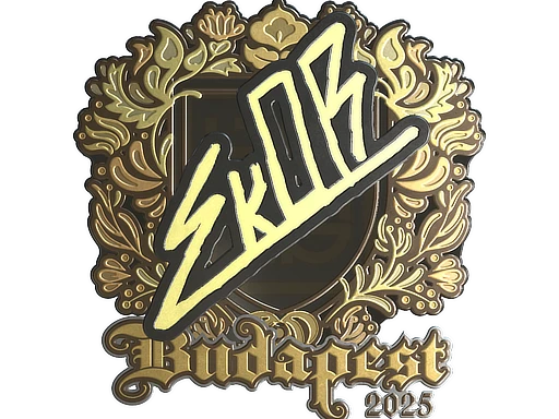 sk0R (Gold) | Budapest 2025 sticker