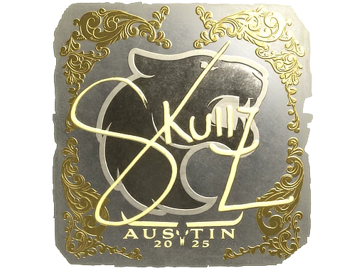 skullz (Gold) | Austin 2025 sticker
