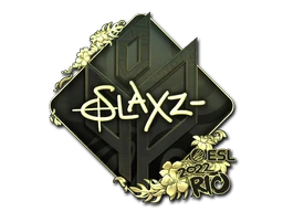 slaxz- (Gold) | Rio 2022 sticker