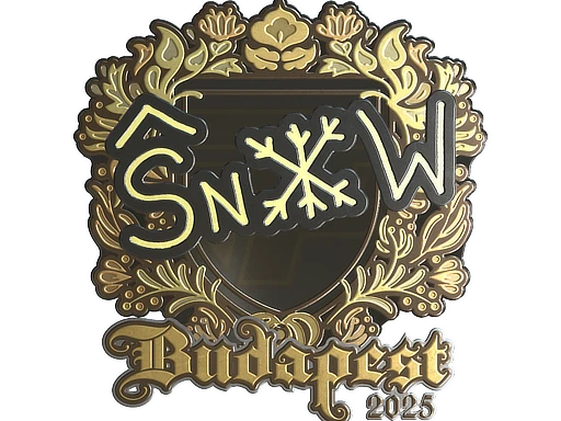 snow (Gold) | Budapest 2025 sticker