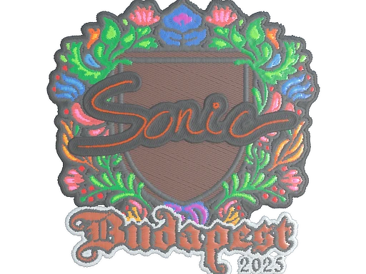 Sonic (Embroidered) | Budapest 2025 sticker