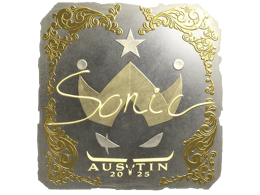 Sonic (Gold) | Austin 2025 sticker