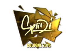 Spiidi (Gold) | Cologne 2016 sticker