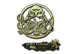 Spinx (Gold) | Antwerp 2022 sticker