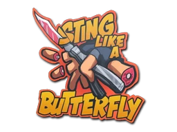 Sting Like A Butterfly sticker