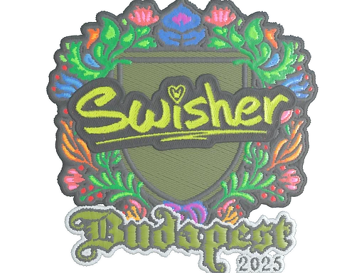 Swisher (Embroidered) | Budapest 2025 sticker