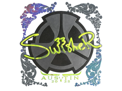 Swisher (Holo) | Austin 2025 sticker