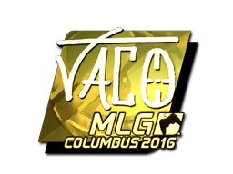 TACO (Gold) | MLG Columbus 2016 sticker