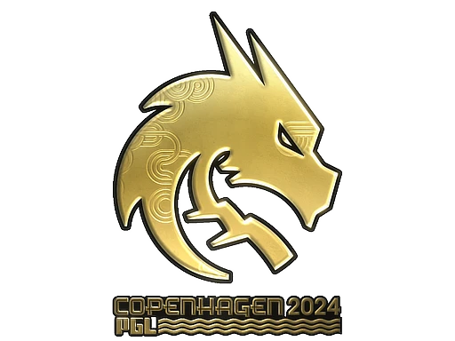 Team Spirit (Gold) | Copenhagen 2024 sticker