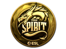 Team Spirit (Gold) | Katowice 2019 sticker