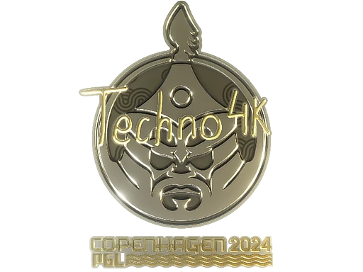 Techno4K (Gold) | Copenhagen 2024 sticker