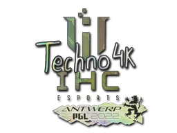 Techno4K (Holo) | Antwerp 2022 sticker