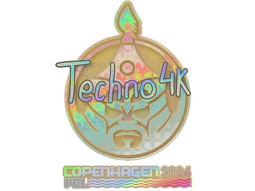 Techno4K (Holo) | Copenhagen 2024 sticker