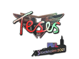 TeSeS (Holo) | Stockholm 2021 sticker